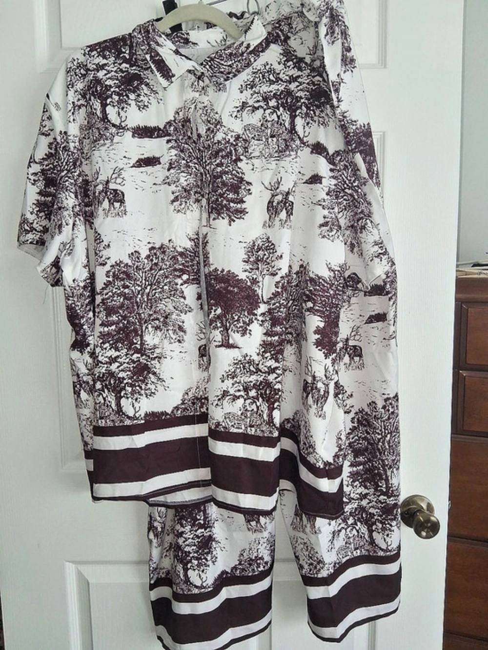 Toile Printed Pants Set NWOT